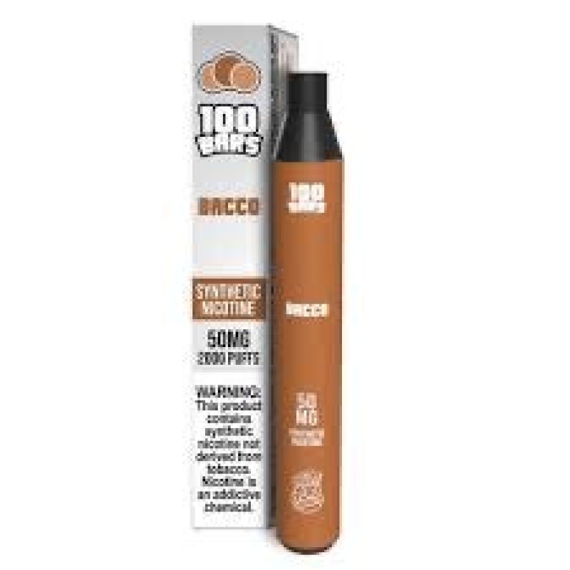 Keep It 100 Bars Disposable - Bacco - 2000 puffs [CLEARANCE]