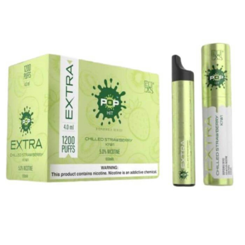 Pop Xtra Disposables 5% 1200 puffs - Chilled Strawberry Kiwi [CLEARANCE]