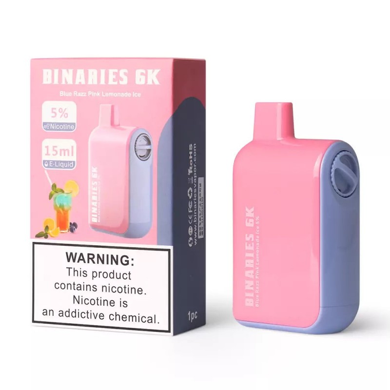 Horizon Binaries 6k Disposable [6000 puffs] - Blue Razz Pink Lemonade Ice