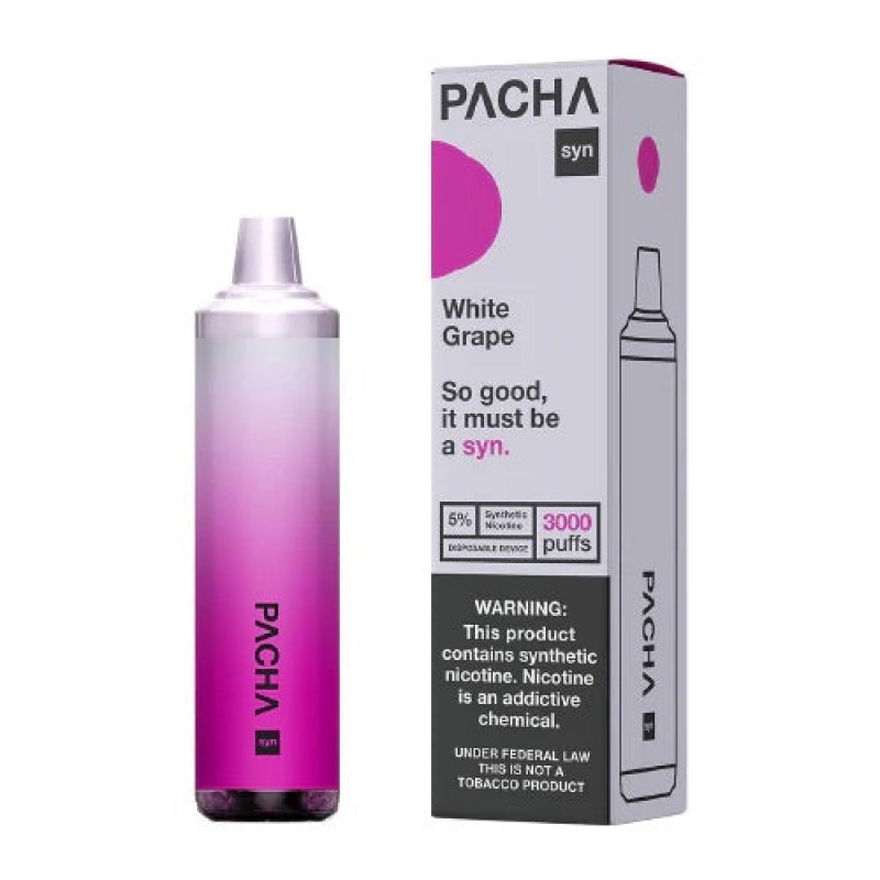 Pacha Syn Disposables by Pachamama - White Grape [3000 puffs]