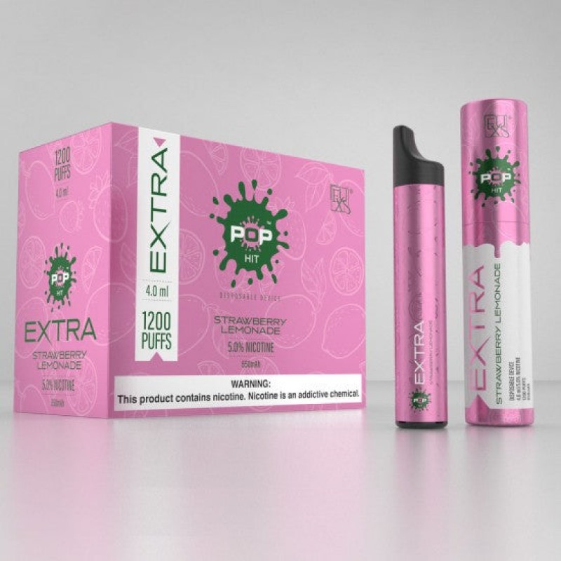 Pop Xtra Disposables 5% 1200 puffs - Strawberry Lemonade [CLEARANCE]